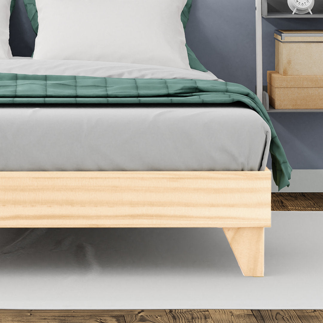 Dedrie Solid Wood Platform Bed George Oliver Color: Natural Size: Queen