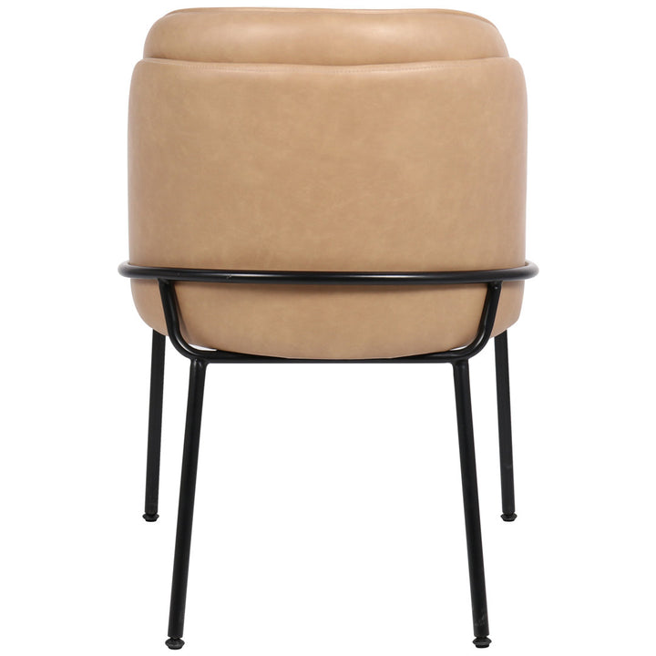 Philpott Faux Leather Dining Chair, Set Of 2 (Set of 2) Trent Austin Design® Upholstery Color: Tan