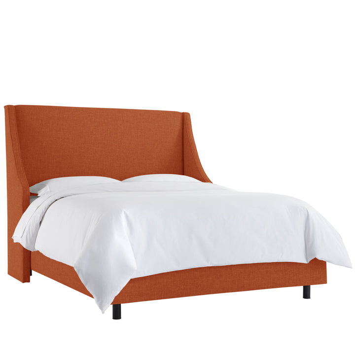 Bernadine Upholstered Low Profile Standard Bed Mercury Row® Color: Classic Linen Linen Size: Twin