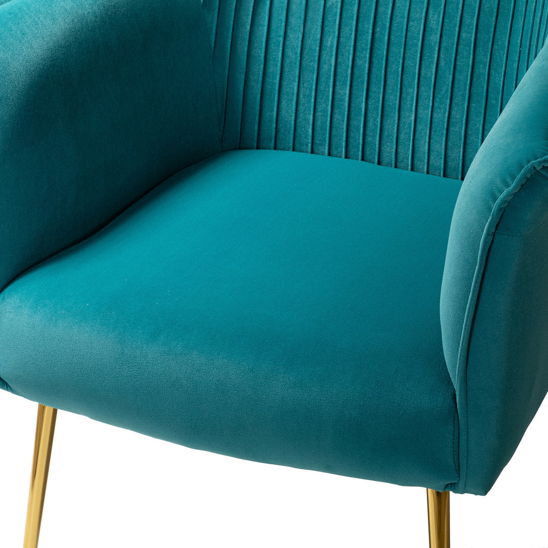 Ratzlaff 27" W Tufted Velvet Barrel Chair (Set of 2) Willa Arlo™ Interiors Fabric: Blue Velvet