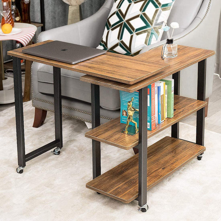 Daniel Wheel End Table Set with Storage 17 Stories