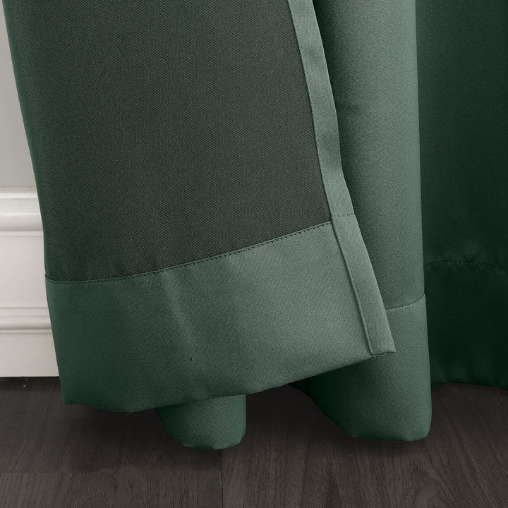 Wayfair Basics Room Darkening Grommet Curtain Panel Wayfair Basics® Curtain Color: Everglade Size per Panel: 54" W x 84" L