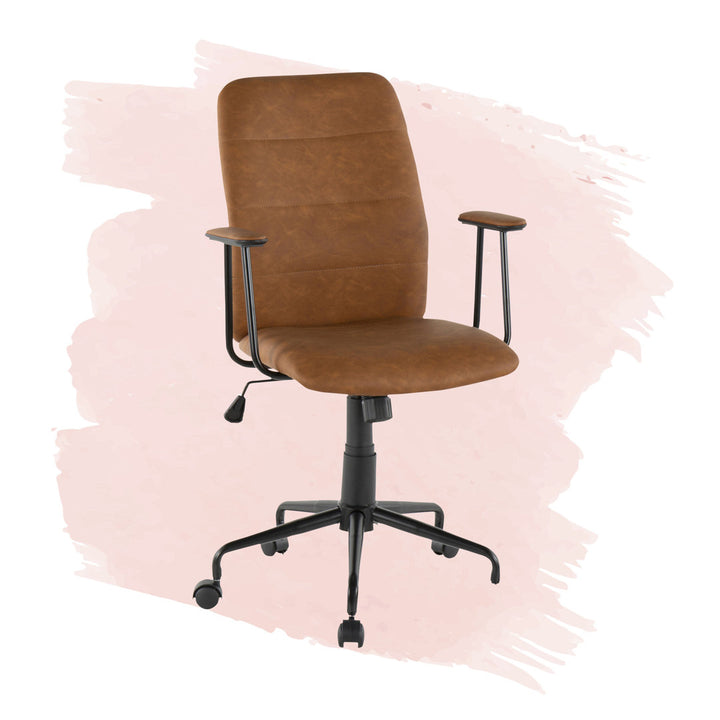 Zion Task Chair Steelside™ Upholstery Color: Brown