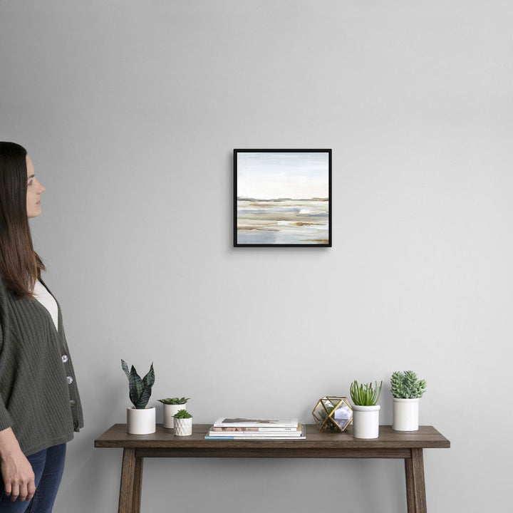 Vastness II by Eva Watts - Painting Print Wade Logan® Size: 14" H x 14" W x 1.75" D Format: Black Framed Canvas