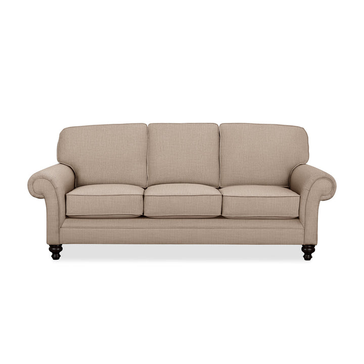 Gaige 88" Rolled Arm Sofa with Reversible Cushions Wayfair Custom Upholstery™ Fabric: Conversation Linen Basketweave