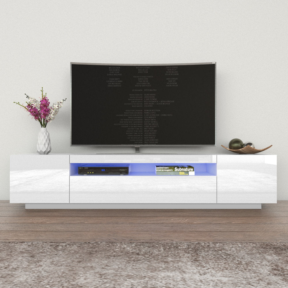 Kenyette TV Stand for TVs up to 79" Latitude Run® Color: White