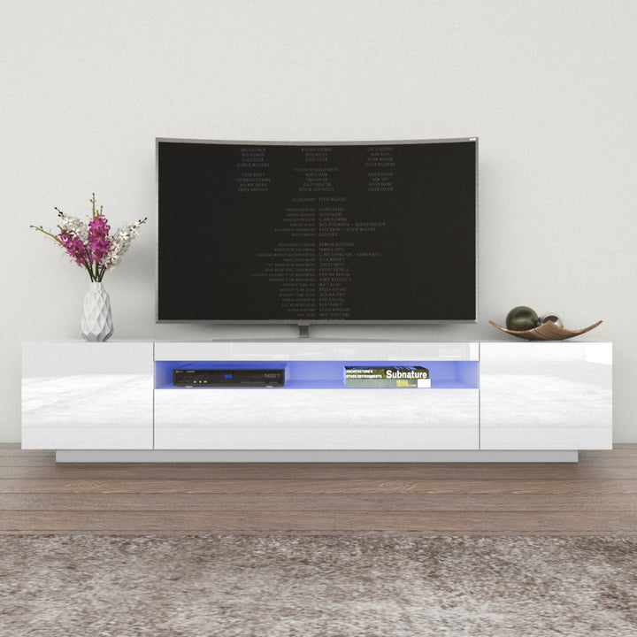 Kenyette TV Stand for TVs up to 79" Latitude Run® Color: White