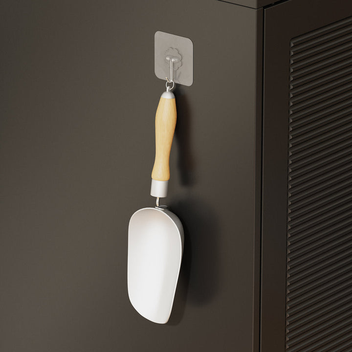 Black Three Door Cat Litter Box Enclosure With 4 Shelves Tucker Murphy Pet™ Color: Black