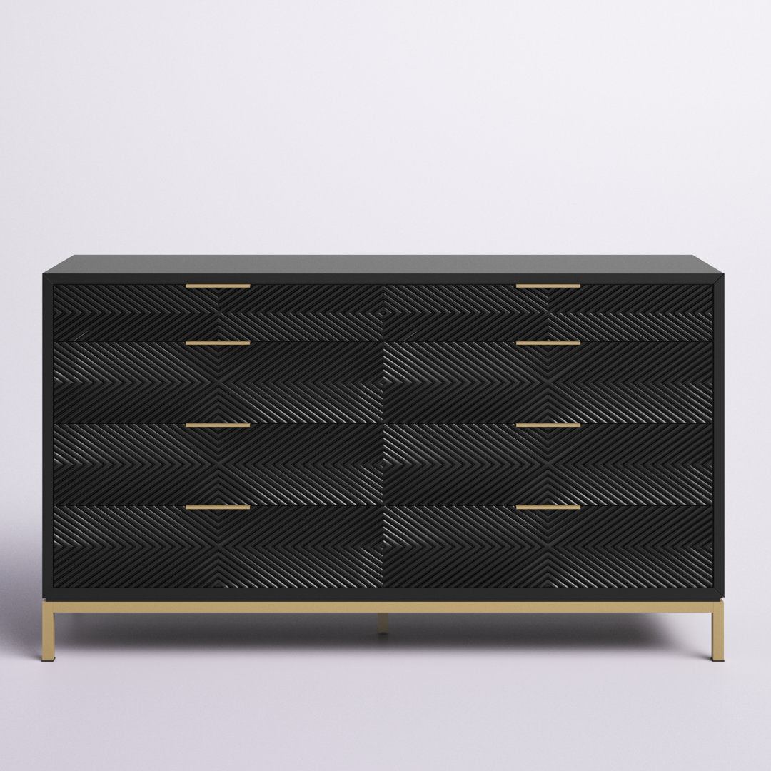 Leshia 8 Drawer 64" W Double Dresser Willa Arlo™ Interiors