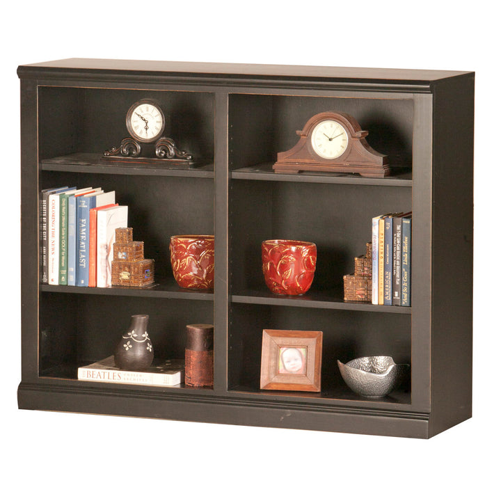 Coastal Double Wide Standard Bookcase Eagle Furniture Manufacturing Size: 48" H x 45" W x 13.75" D Door Type: None, Finish: European Ivory