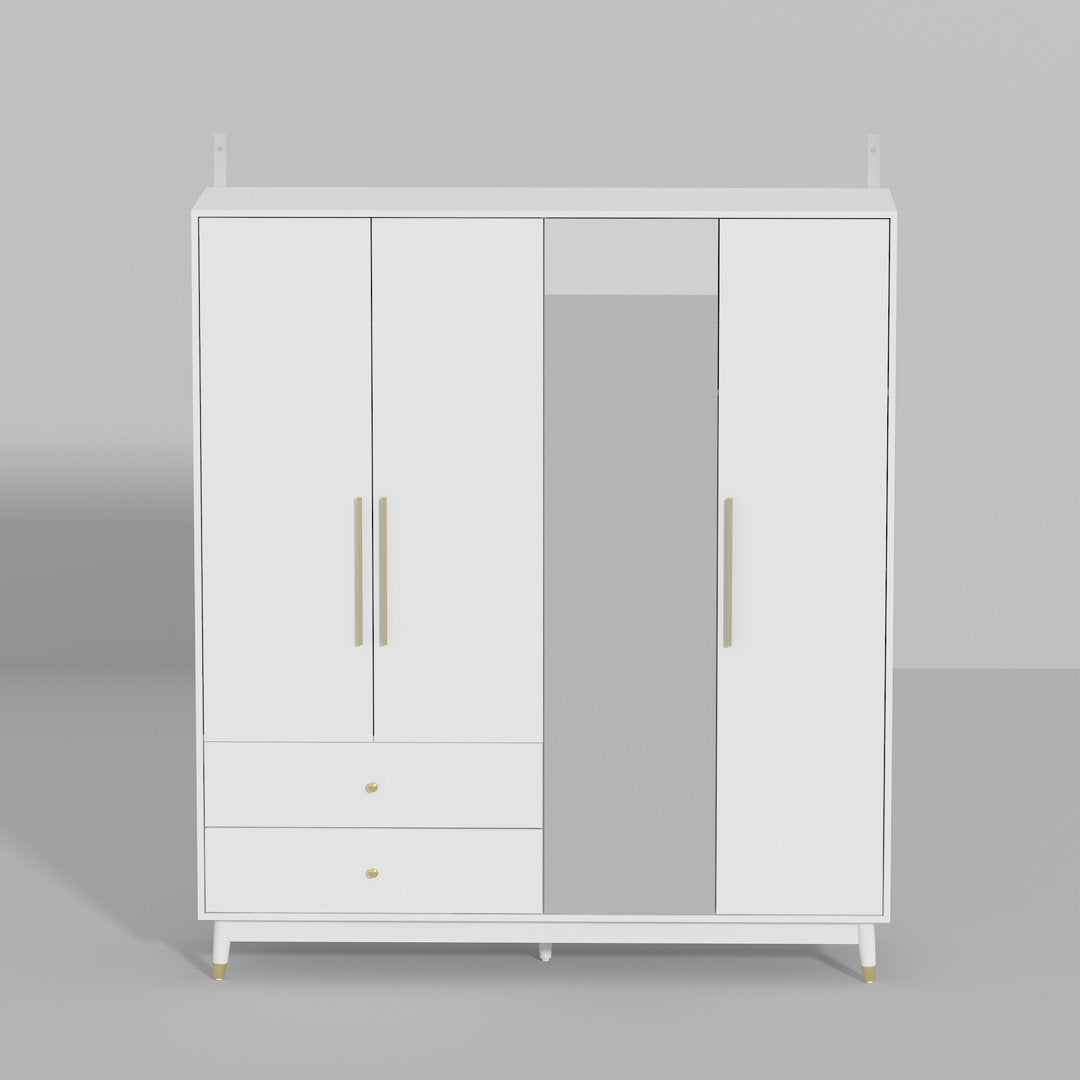Latrobe Armoire Willa Arlo™ Interiors Color: White
