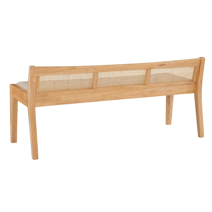 Donner Cane Back Cushioned Bench Joss & Main