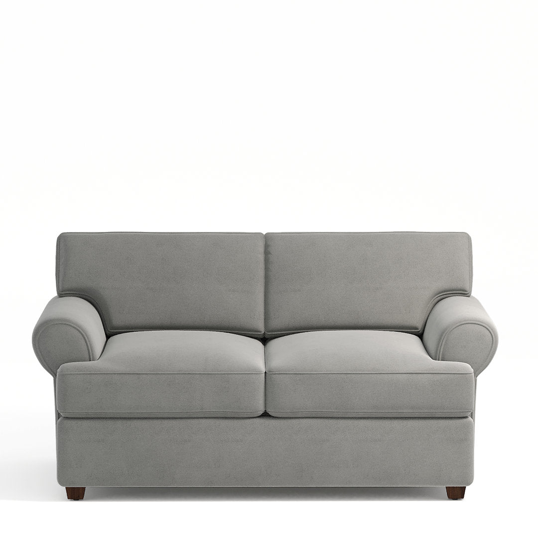67" Recessed Arm Loveseat Birch Lane™ Fabric: Bella Otter Performance Velvet