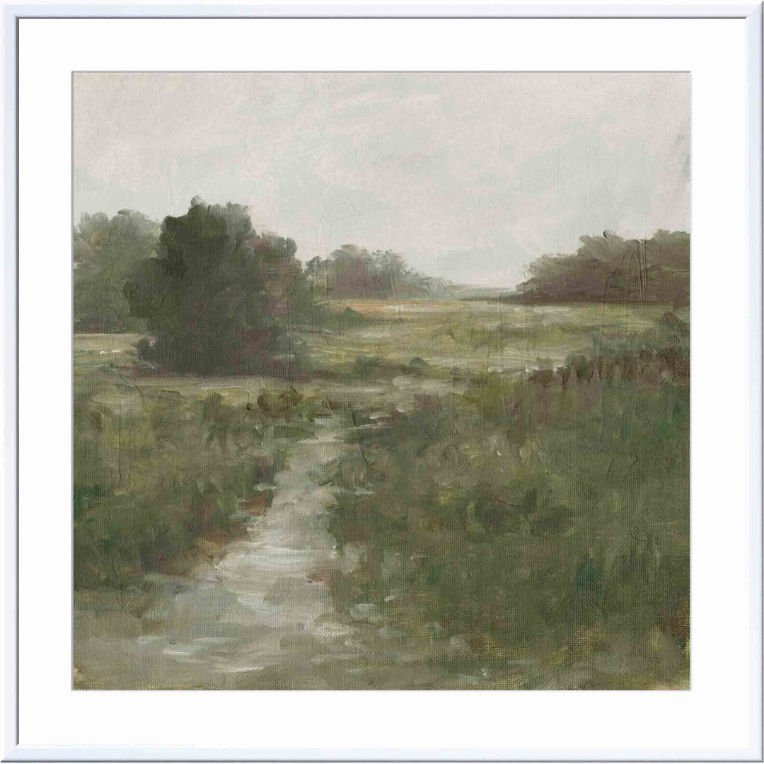 Tranquil Fen I by Ethan Harper - Picture Frame Painting Print Three Posts™ Frame Color: White Size: 20"H x 20"W