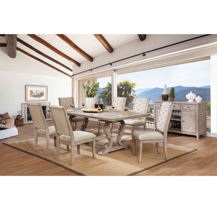 Annora Extendable Trestle Dining Table One Allium Way®