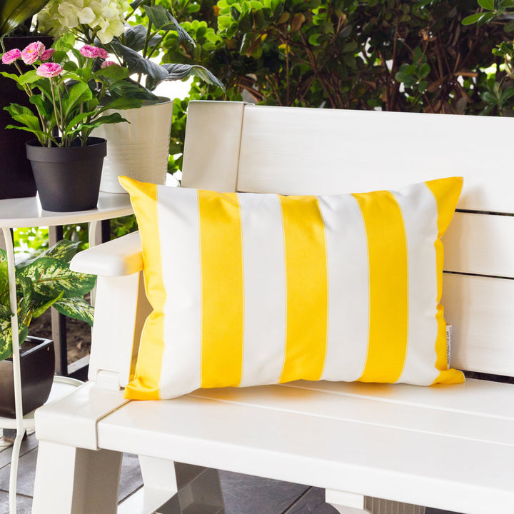 Josephine Outdoor Rectangular Pillow Cover & Insert (Set of 2) Homey Cozy Color: Yellow