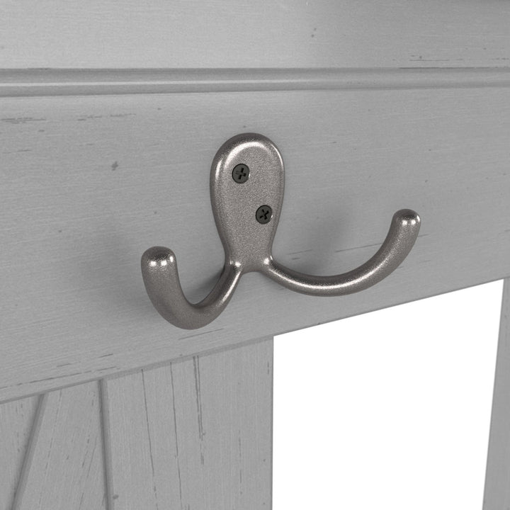 Huckins Hall Tree 32'' Wide with Bench and Shoe Storage Laurel Foundry Modern Farmhouse® Color: Cape Cod Gray