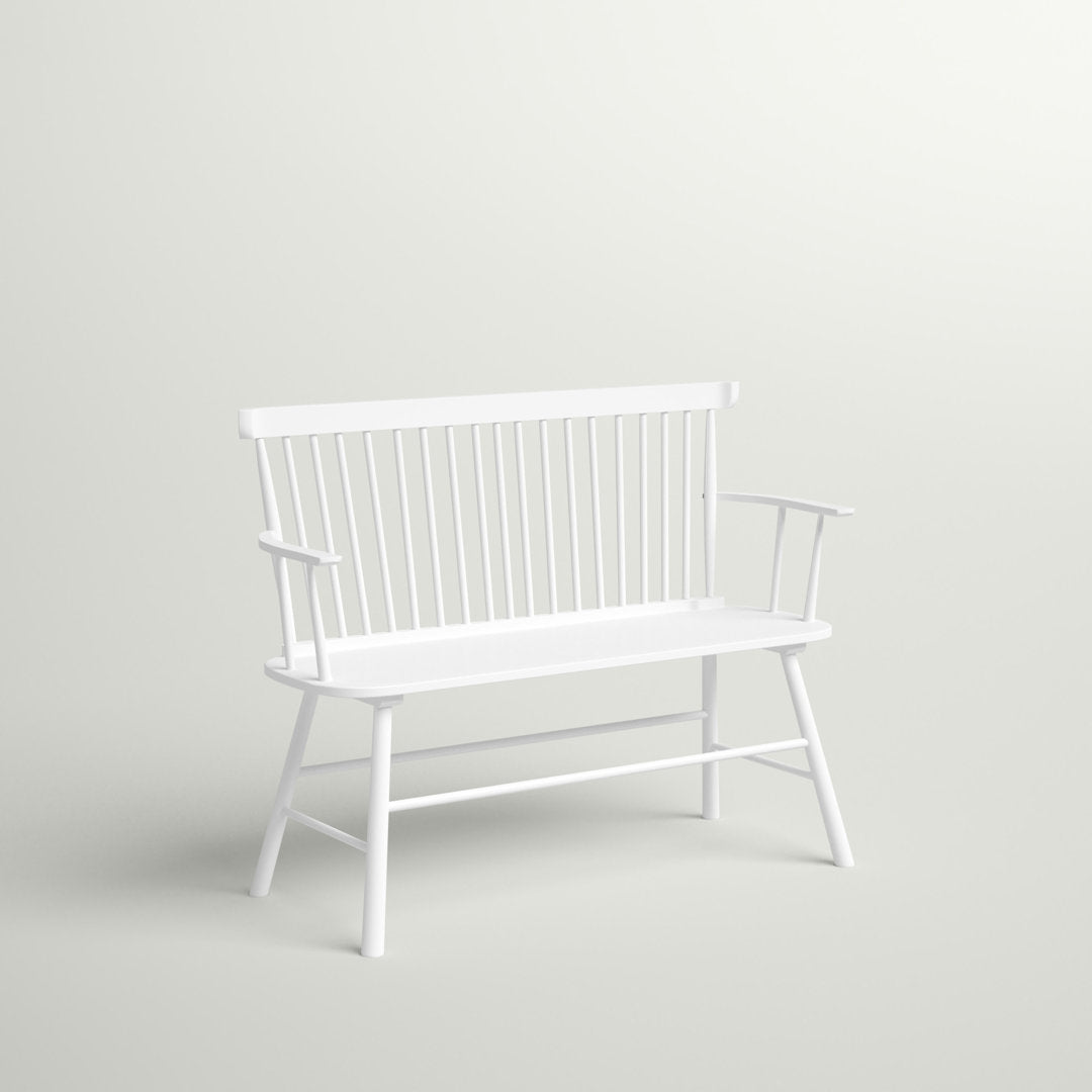 Karlovy Wood Bench Dovecove Color: Stark White