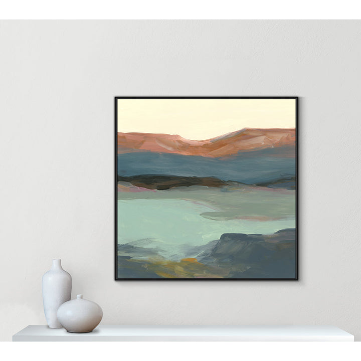 Rolling Bluffs by Carol Robinson - Painting Print Joss & Main Size: 46.5" H x 46.5" W x 2" D Format: Black Framed Canvas