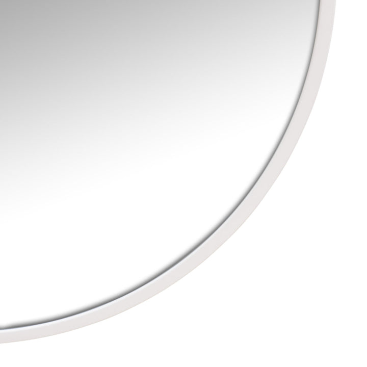 Kira Arched Mirror Glass Warehouse Size: 40'' X 60'' Finish: White