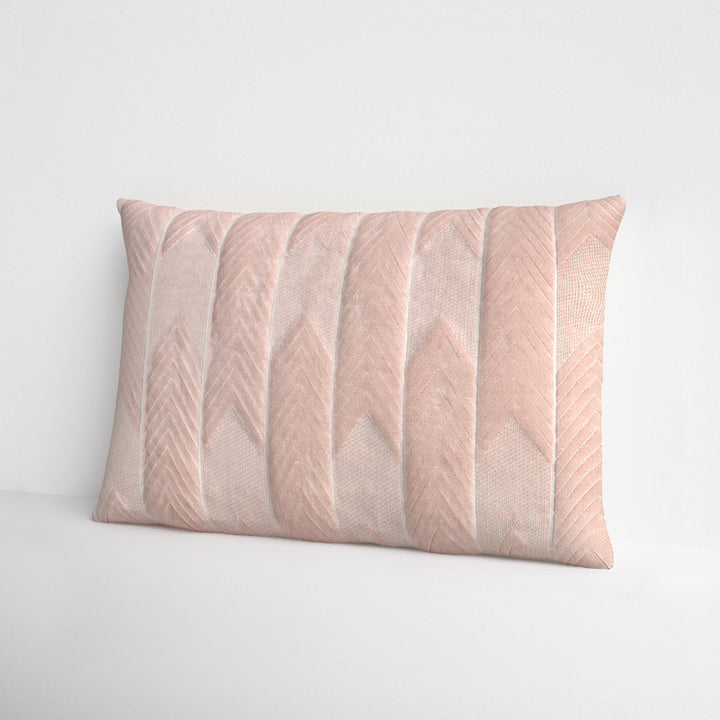 Floretta 100% Cotton Lumbar Rectangular Pillow Joss & Main Color: Blush Size: 16" H x 24" W