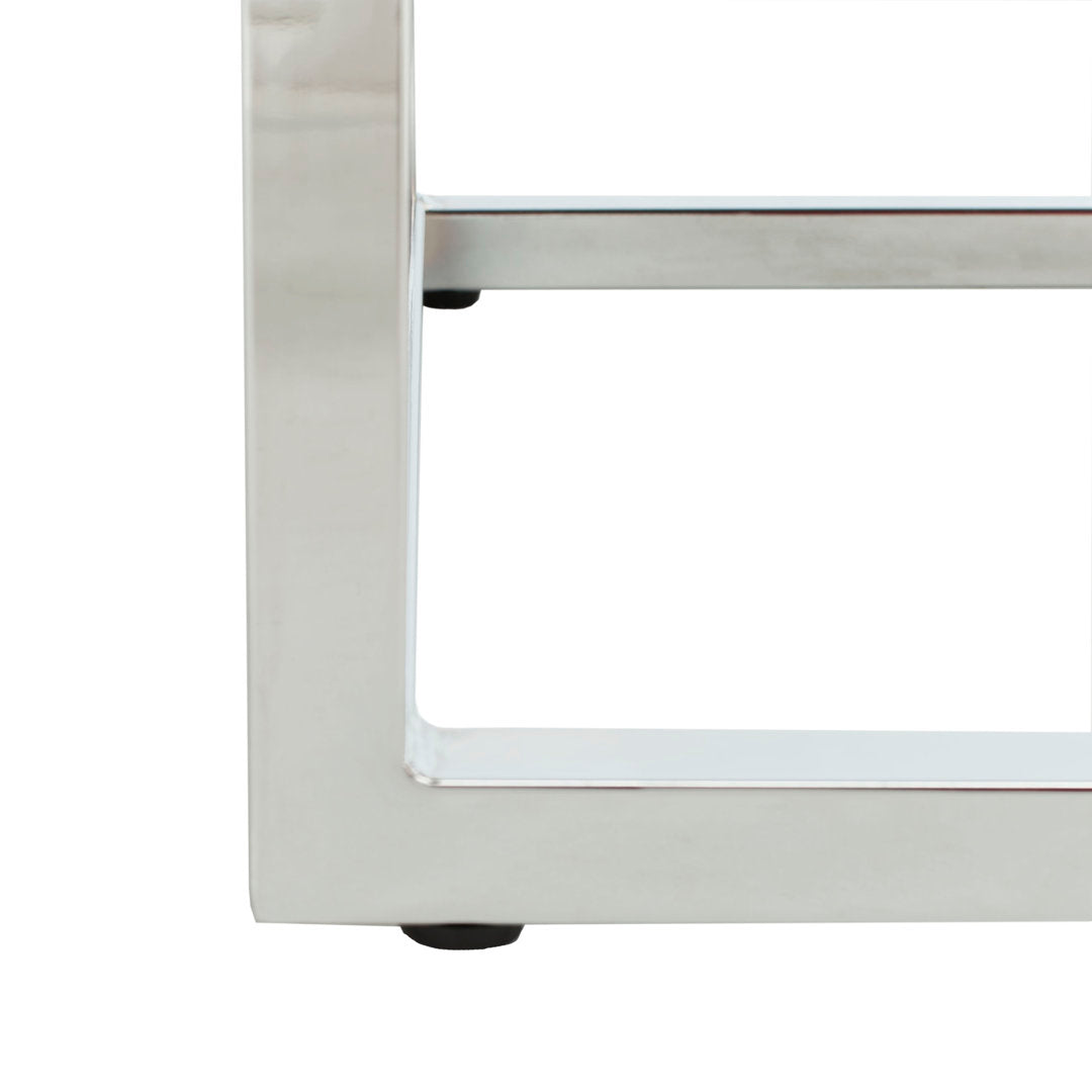 Winnie Frame End Table Mercer41 Table Base Color: Chrome