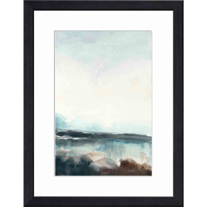 Horizon Flow I by June Erica Vess - Picture Frame Painting Wade Logan® Frame Color: Espresso Size: 24"H x 36"W