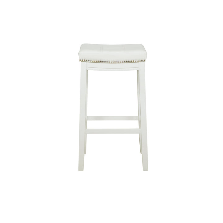 Arlyce Counter & Bar Solid Wood Backless Stool with Upholstered Seat Lark Manor™ Seat Height: Bar Stool (32.25" Seat Height)