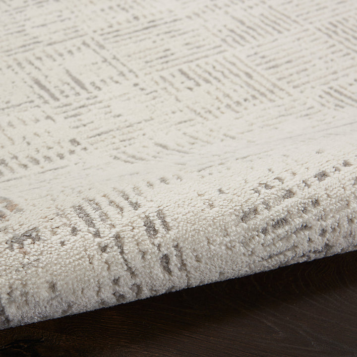 Adriao Geometric Gray/Ivory Area Rug Wade Logan® Rug Size: Runner 2'3" x 7'6"