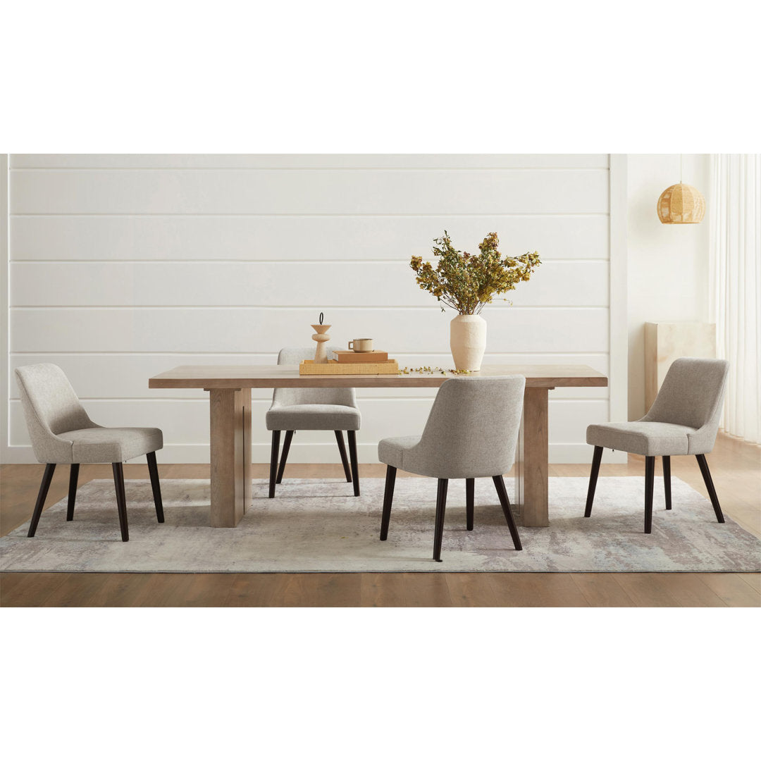 Brently Upholstered Dining Chair (Set of 2) Wade Logan® Upholstery Color: Taupe
