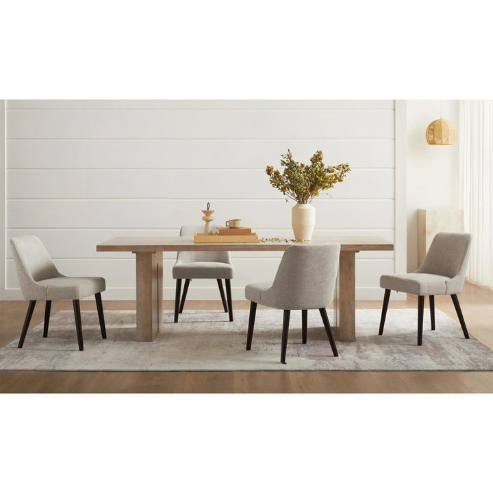 Brently Upholstered Dining Chair (Set of 2) Wade Logan® Upholstery Color: Taupe