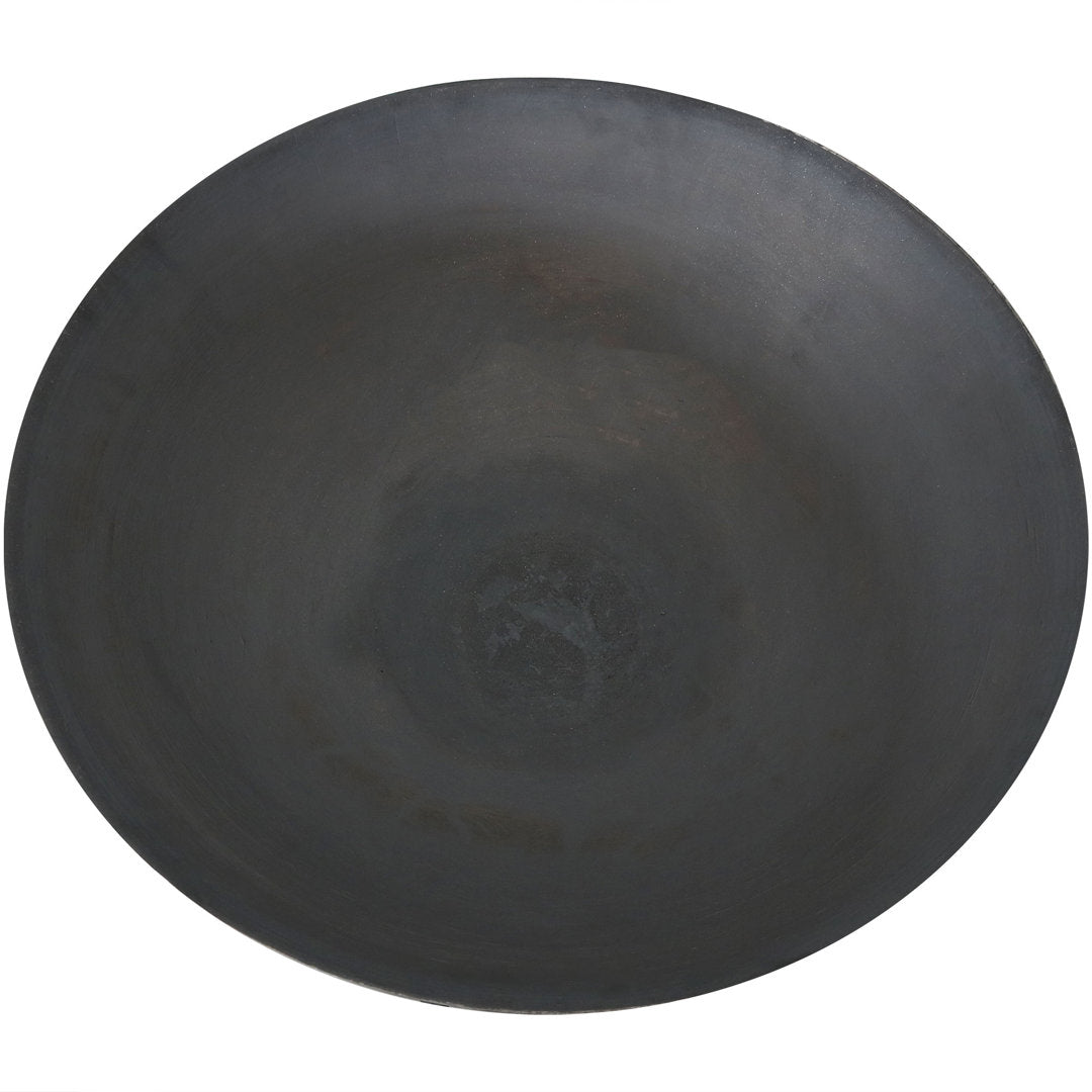 Eckard 22" Round Wood-Burning Black Finish Cast Iron Raised Fire Pit Bowl with Stand Wrought Studio™