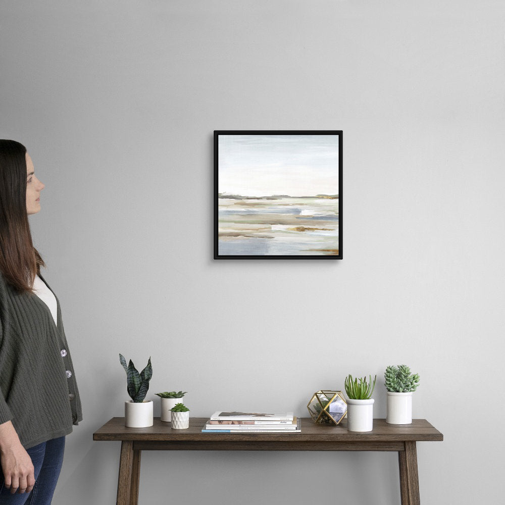 Vastness II by Eva Watts - Painting Print Wade Logan® Size: 18" H x 18" W x 1.75" D Format: Black Framed Canvas