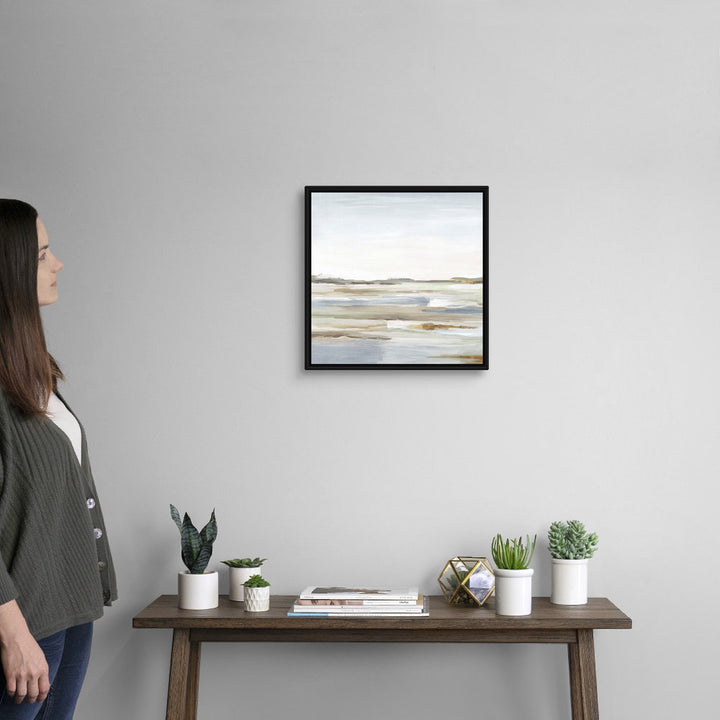 Vastness II by Eva Watts - Painting Print Wade Logan® Size: 18" H x 18" W x 1.75" D Format: Black Framed Canvas