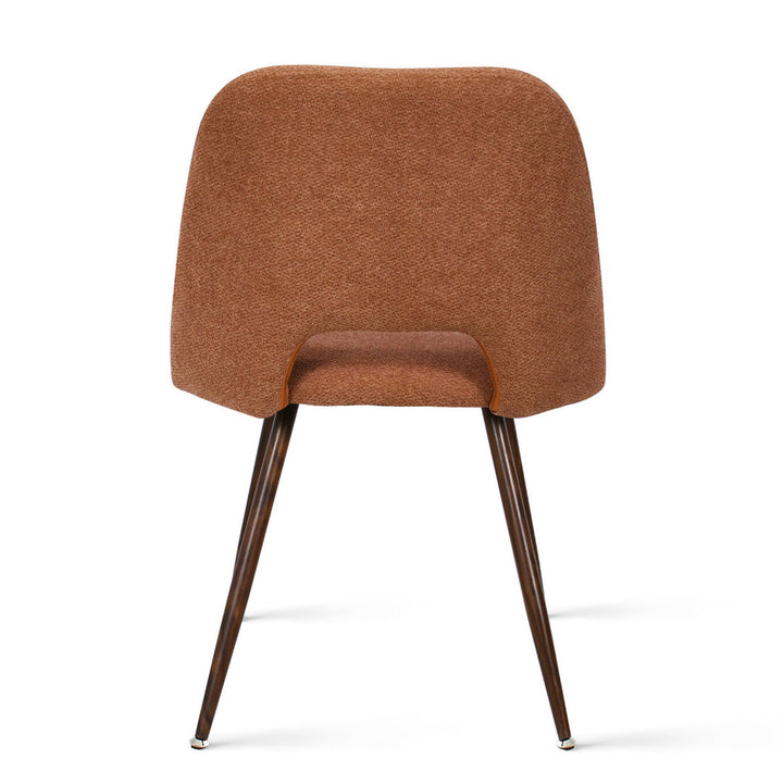 Aunnika Upholstered Walnut Dining Chairs, Set Of 4 (Set of 4) Wade Logan® Upholstery Color: Terra