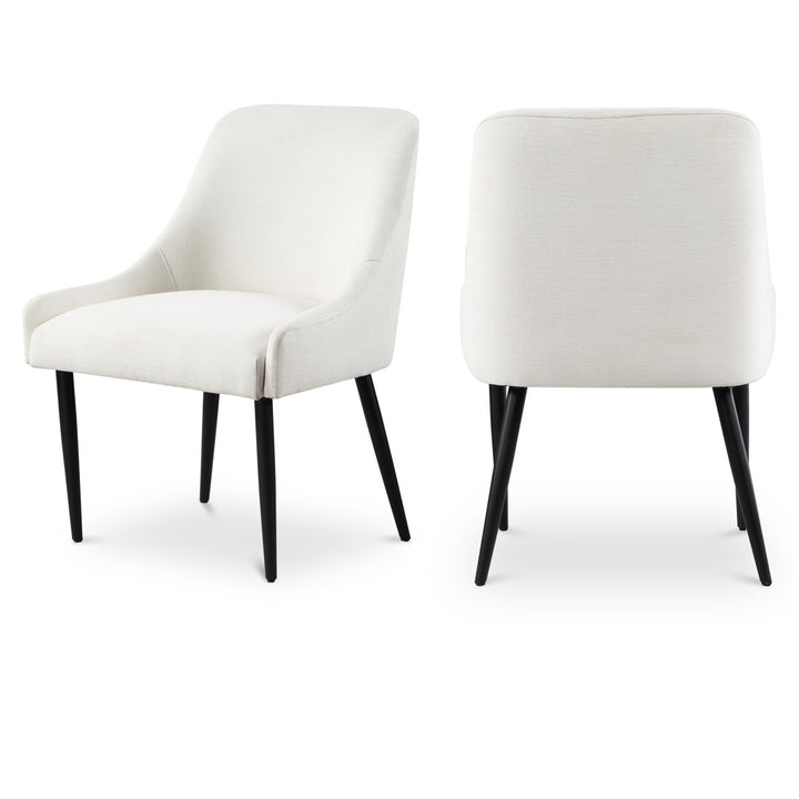 Liandra Side Chair (Set of 2) George Oliver Color: Cream Linen