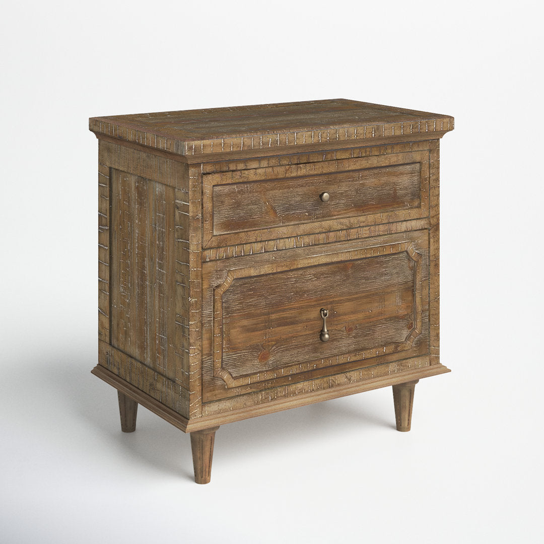 Rahul Rustic Nightstand with USB Birch Lane™