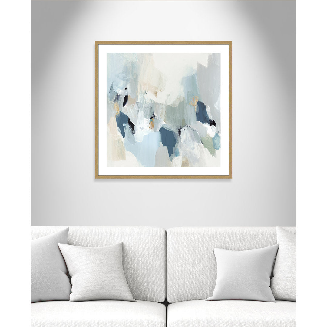 Little Talks II by Isabelle Z - Picture Frame Print on Canvas Casa Fine Arts Size: 33.25" H x 33.25" W x 0.75" D Format: Beige Wood Framed Paper
