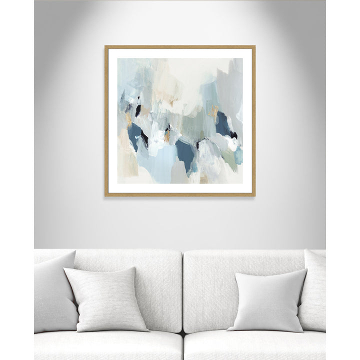 Little Talks II by Isabelle Z - Picture Frame Print on Canvas Casa Fine Arts Size: 33.25" H x 33.25" W x 0.75" D Format: Beige Wood Framed Paper