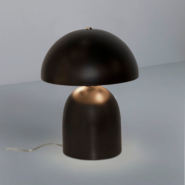 Percy Ceramic Table Lamp AllModern Base Finish: Carbon Matte Black