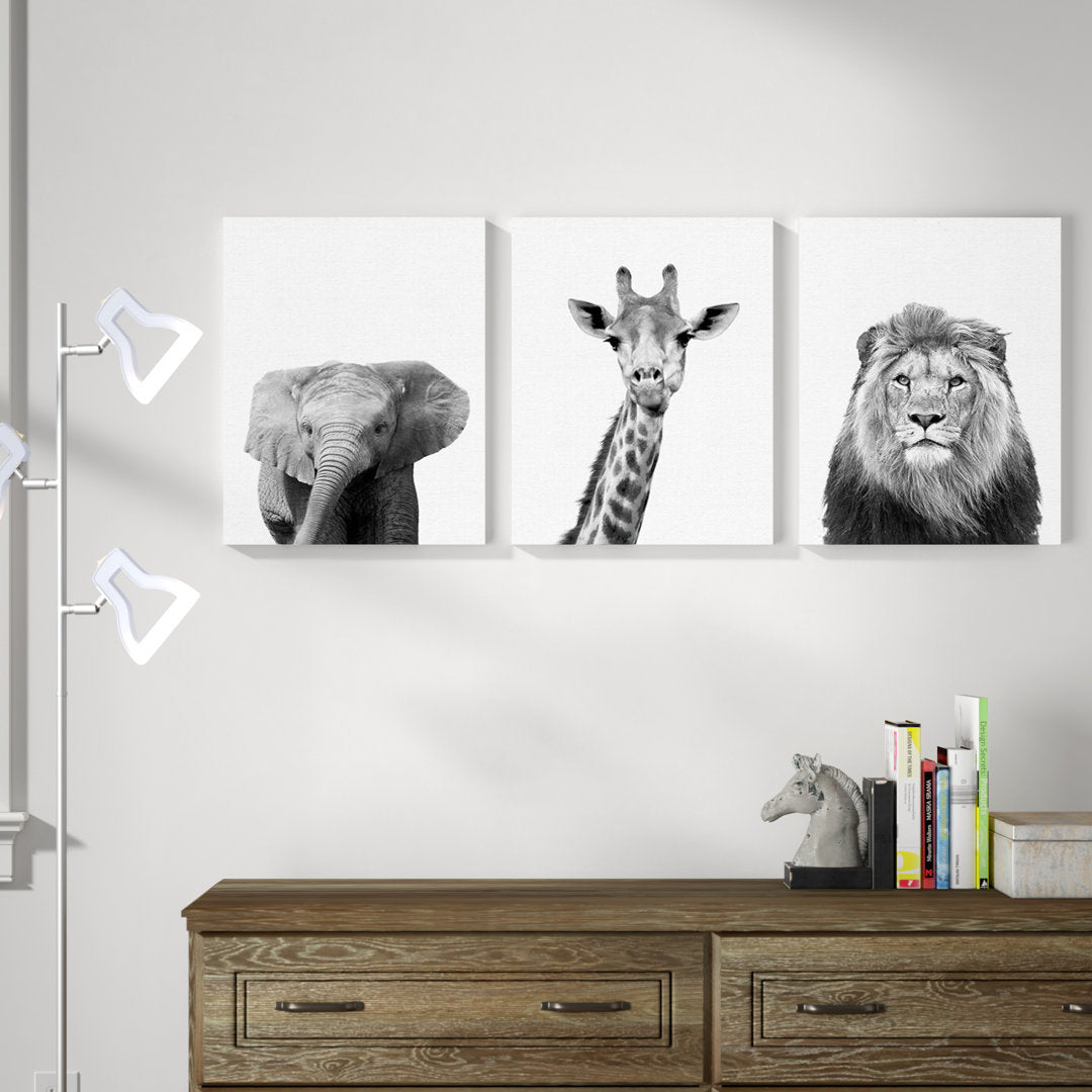 Strecker Nauda Canvas Art (Set of 3) The Twillery Co.® Size: 11" H x 14" W x 1.5" D