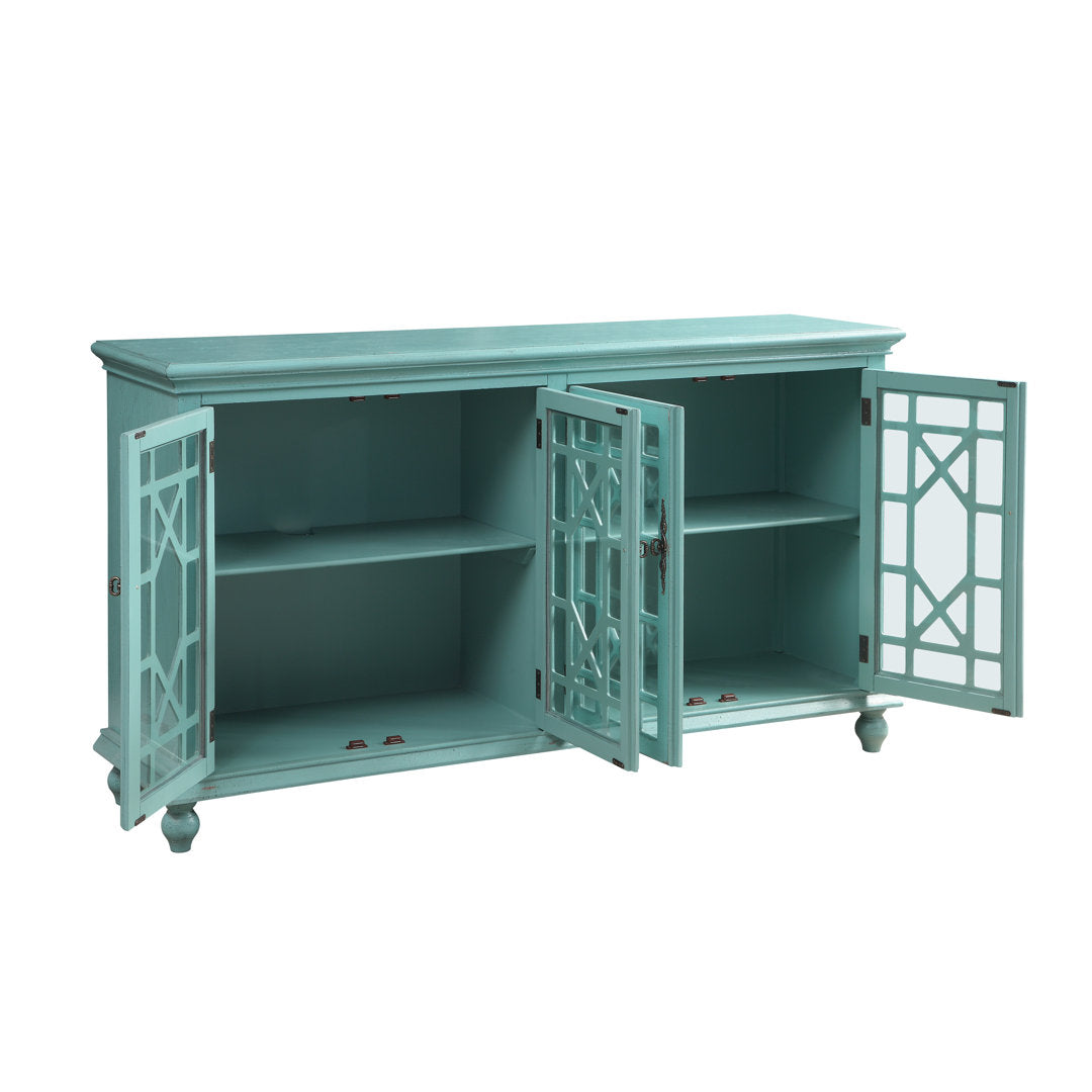 Ira TV Stand for TVs up to 65" Mistana™ Color: Bayberry Blue