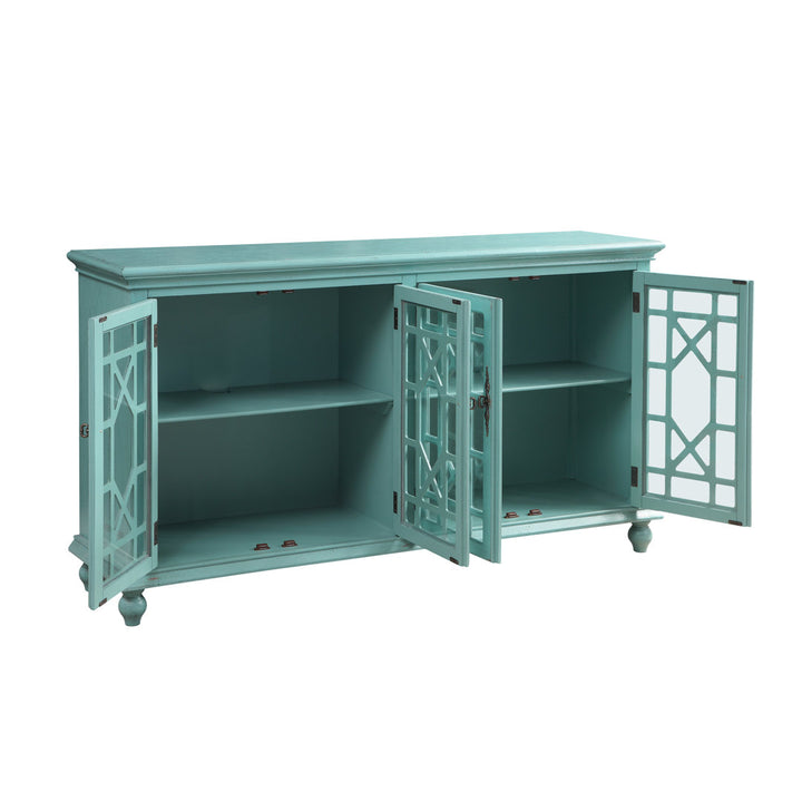 Ira TV Stand for TVs up to 65" Mistana™ Color: Bayberry Blue