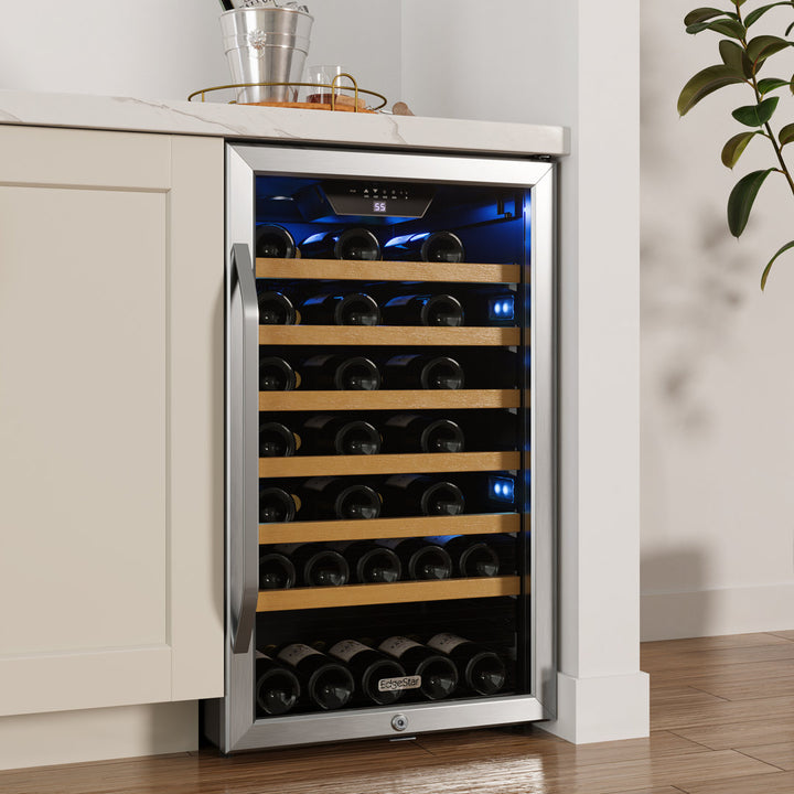 44 Bottle Single Zone Freestanding Wine Refrigerator EdgeStar