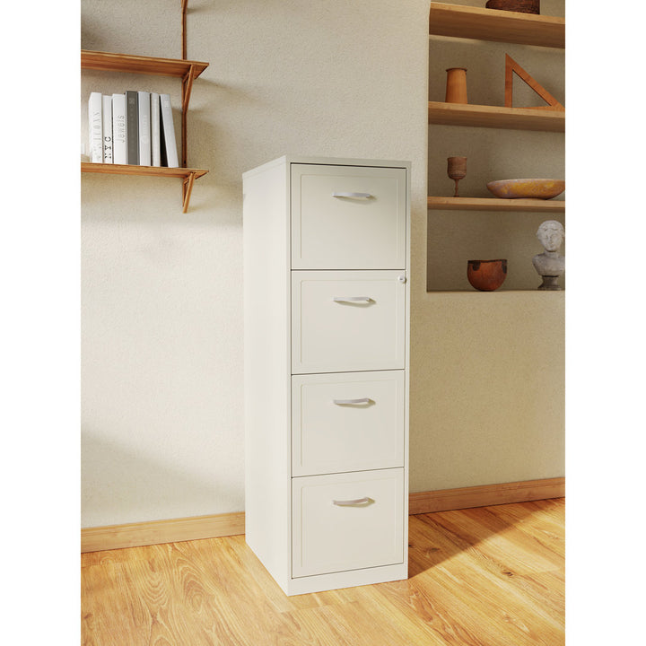 Cavitt 4-Drawer Vertical Filing Cabinet Ebern Designs Color: Pearl White