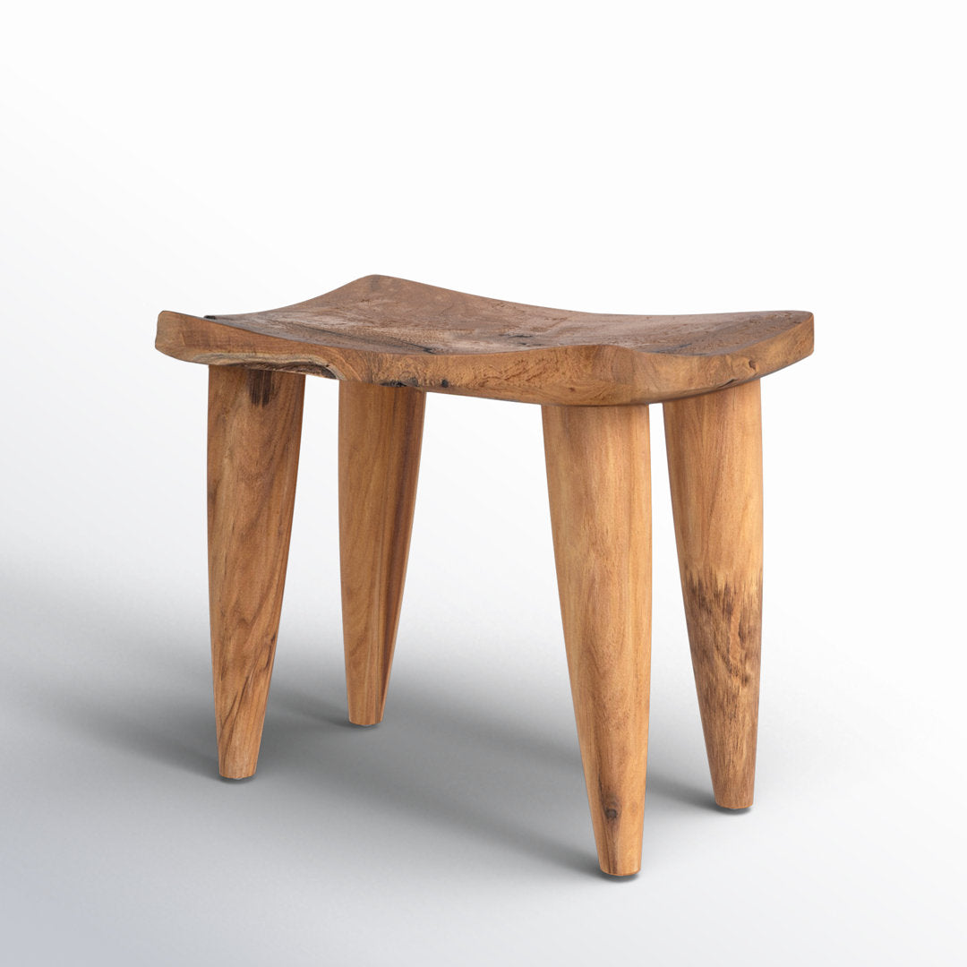 Marnier Solid Wood Utility Stool Joss & Main Color: Natural
