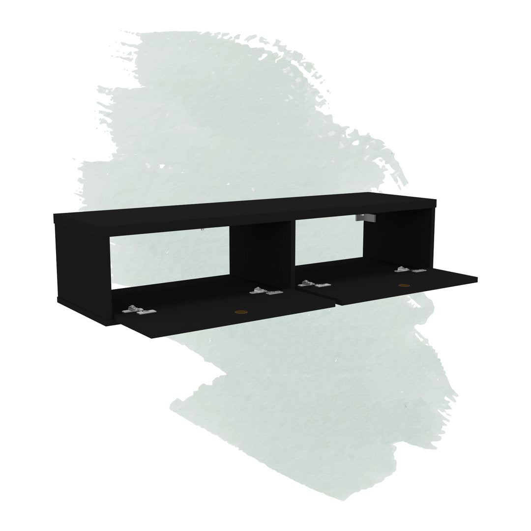 Darryl Floating TV Stand for TVs up to 48" Zipcode Design™ Color: Black