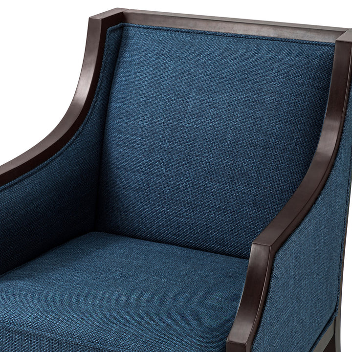 Akiyo 31" W Polyester Armchair Lark Manor™ Fabric: Navy 100% Polyester