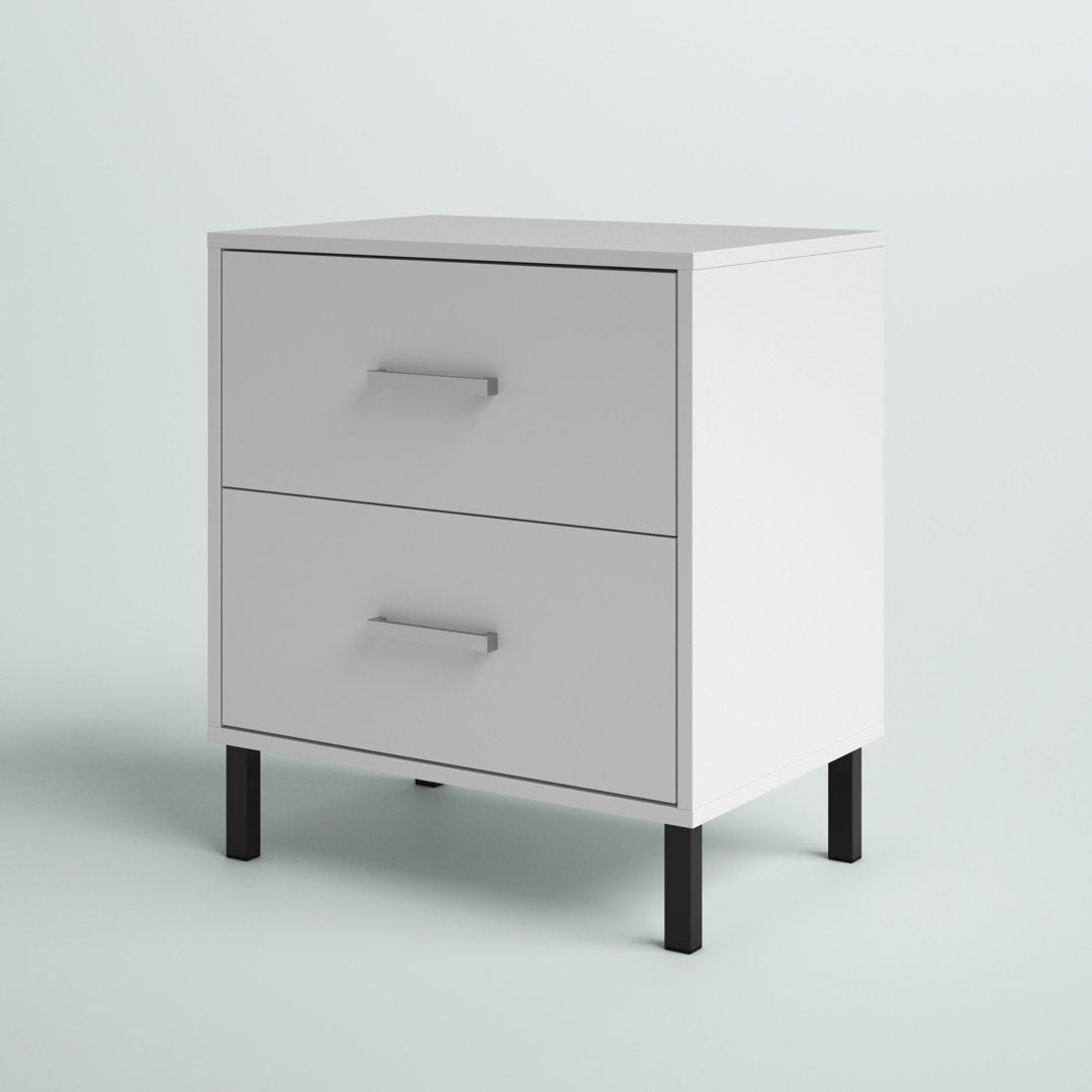 Alexei 2 - Drawer Nightstand Zipcode Design™ Color: White