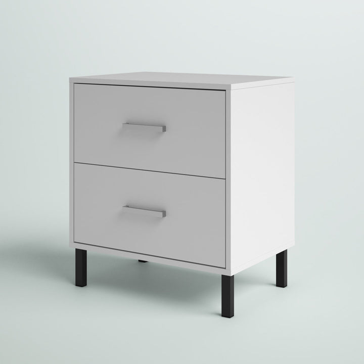 Alexei 2 - Drawer Nightstand Zipcode Design™ Color: White